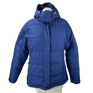 L.L.Bean Ultrawarm Women's Blue Hooded Insulated Down Puffer Coat Jacket Size S
